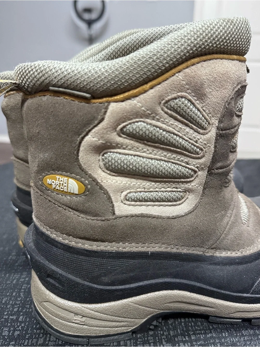 The North Face Kids Waterproof Snow Boots in Black and Tan